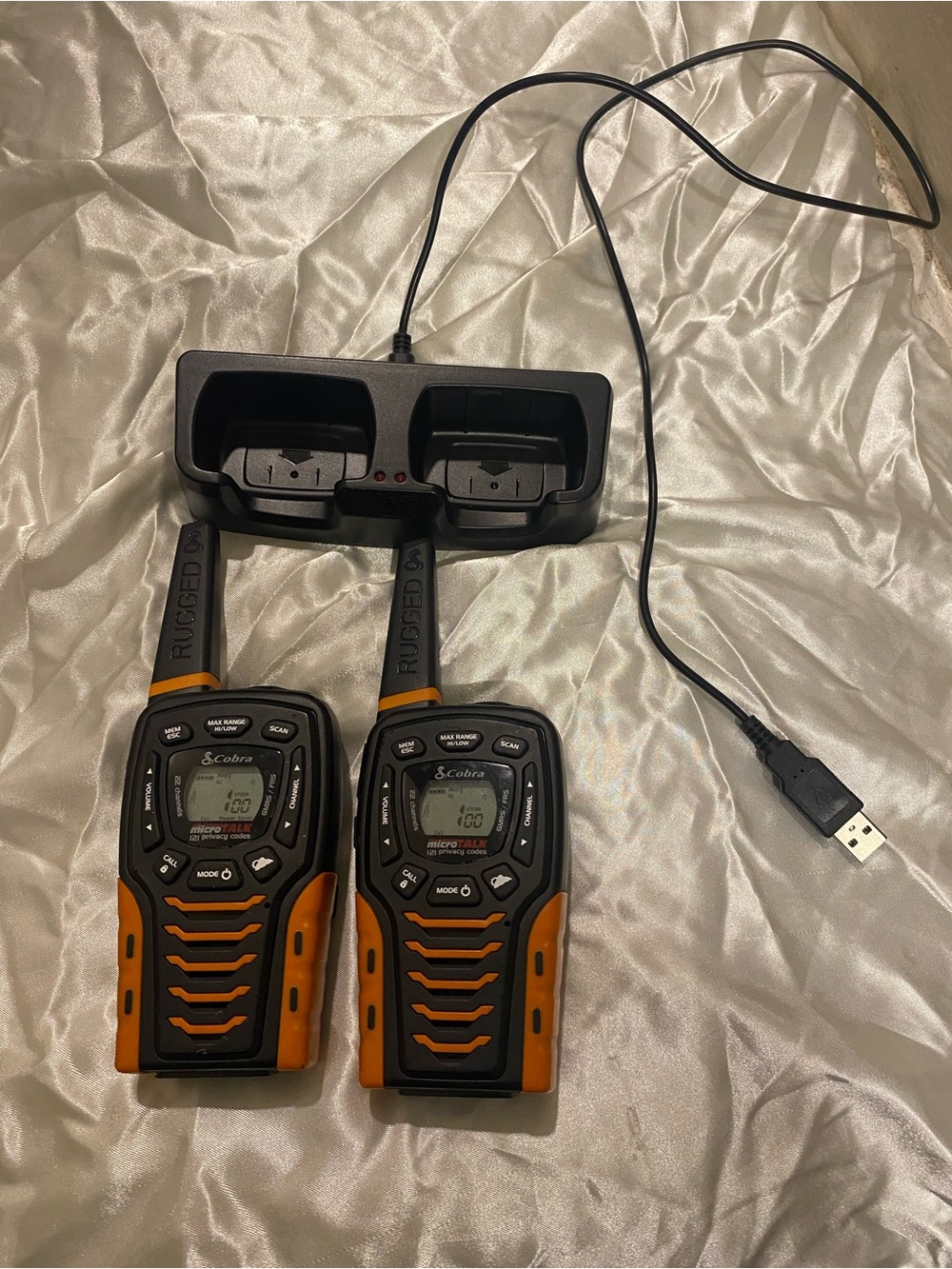 Rugged Walkie Talkies - Dual Pack in Orange and Black